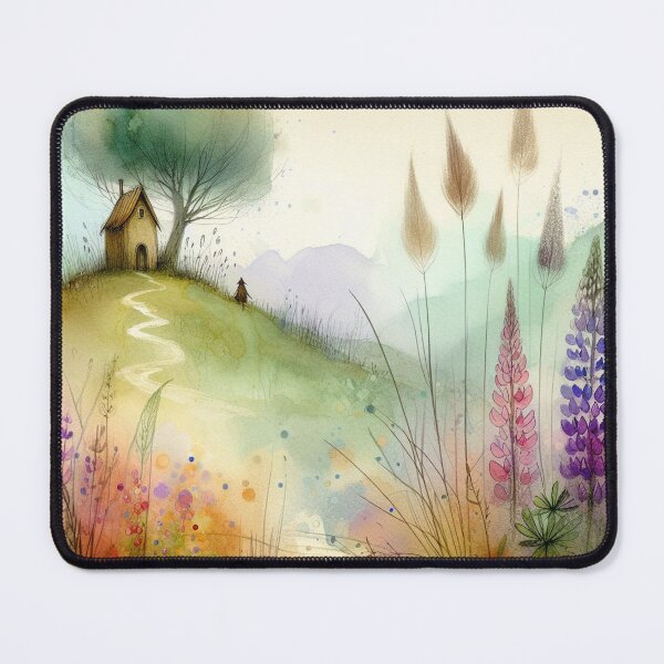 Item preview, Whimsical Cottage by Watercolor designed and sold by Beyondnote-Art.