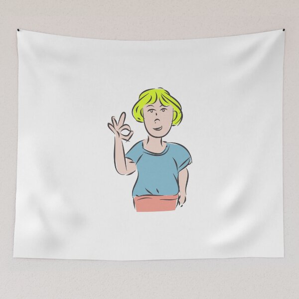 Item preview, Girl with OK Sign designed and sold by karyalangit.
