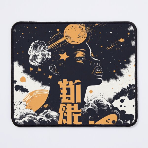 Item preview, African American Witch Summoning Magical Comets 呪文の流星 designed and sold by PrintsByFrank.