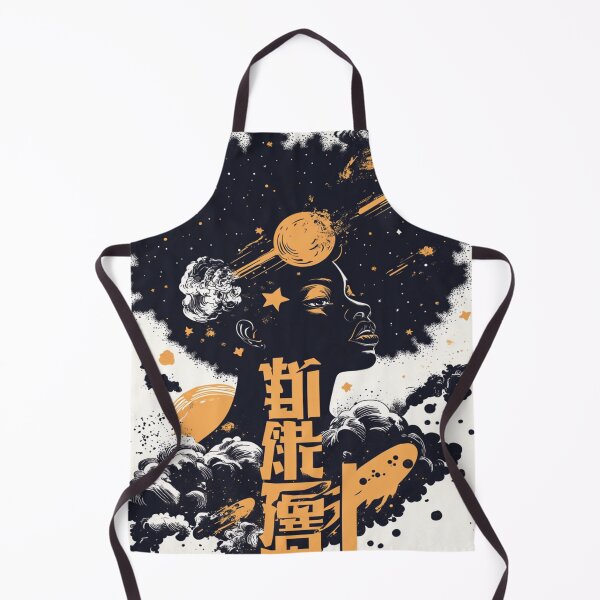 Item preview, African American Witch Summoning Magical Comets 呪文の流星 designed and sold by PrintsByFrank.