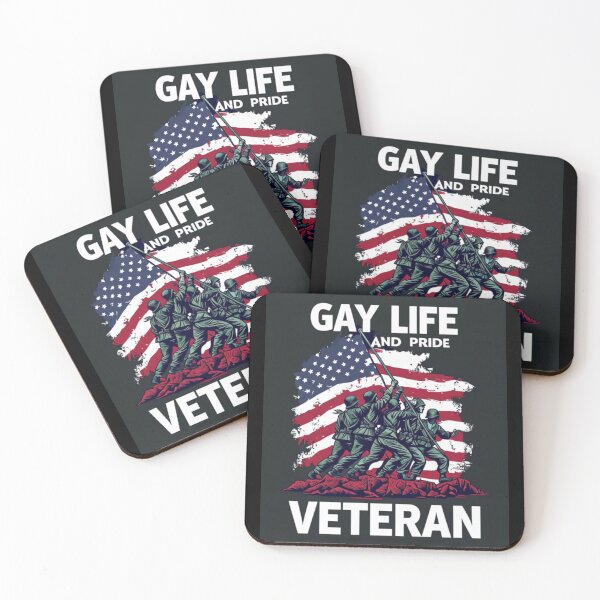 Item preview, Gay Life & Pride Military Veteran Graphic Design designed and sold by ItsAKinkThing.