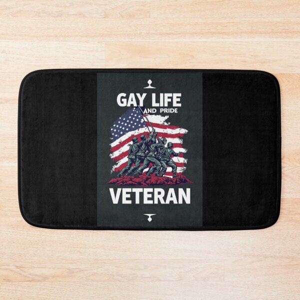 Item preview, Gay Life & Pride Military Veteran Graphic Design designed and sold by ItsAKinkThing.