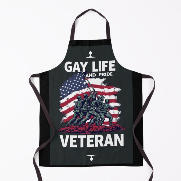 Item preview, Gay Life & Pride Military Veteran Graphic Design designed and sold by ItsAKinkThing.