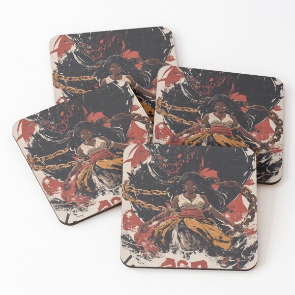 Item preview, Chains of Binding Witch Versus the Demon 黒い魔法使い designed and sold by PrintsByFrank.