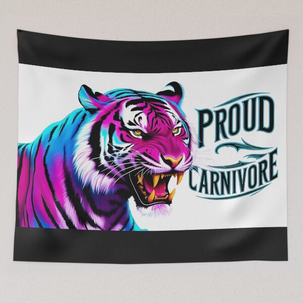 Item preview, Proud Carnivore Neon Tiger designed and sold by Kristylynn757.