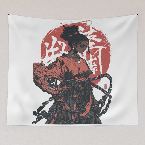 Item preview, Chains of Binding Witch Versus the Demon 黒い魔法使い designed and sold by PrintsByFrank.