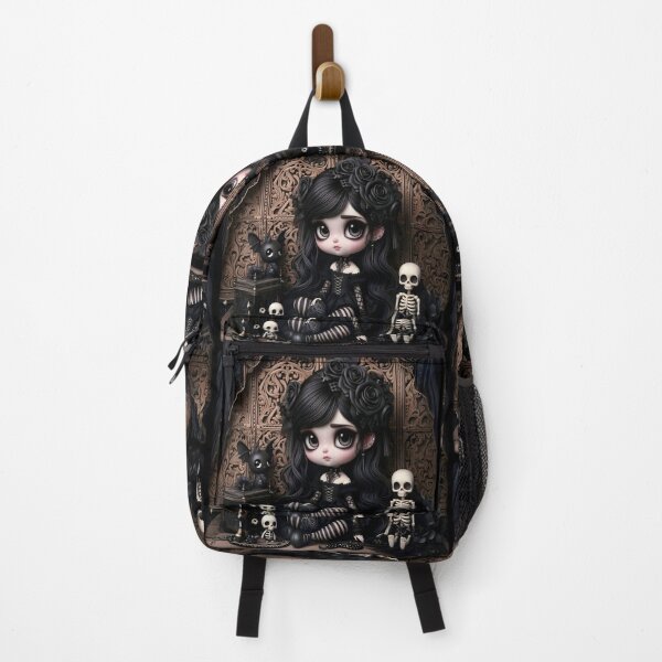 Item preview, Cute little Goth doll and her friends #2 designed and sold by JacquiTaylorArt.