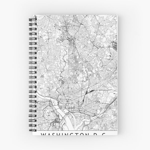 Item preview, Washington D.C. White Map designed and sold by multiplicitymap.