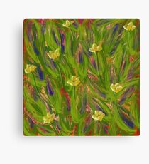 Dot matrix daffodils Canvas Print