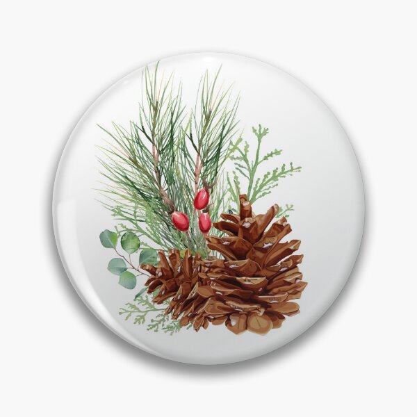 Item preview, Maine White Pine Cone State Flower Classic T-shirt Sticker designed and sold by ThinkNature!.