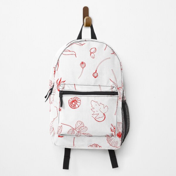 Item preview, Red Floral Flourish Delicate Botanical Pattern Floral Line Art Red Floral Repeat designed and sold by TolgaSal.