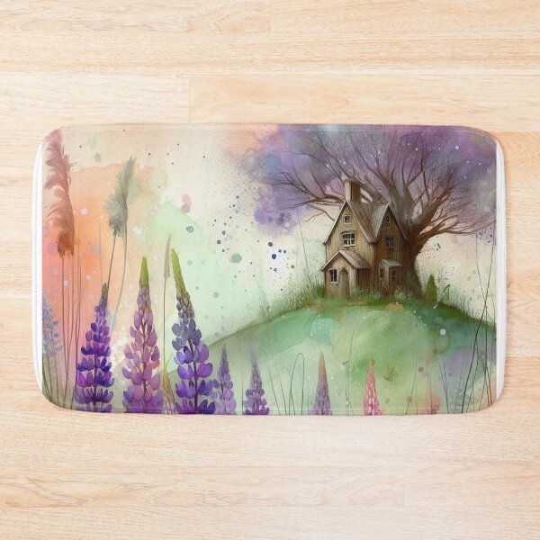 Item preview, Whimsical Cottage by Watercolor designed and sold by Beyondnote-Art.