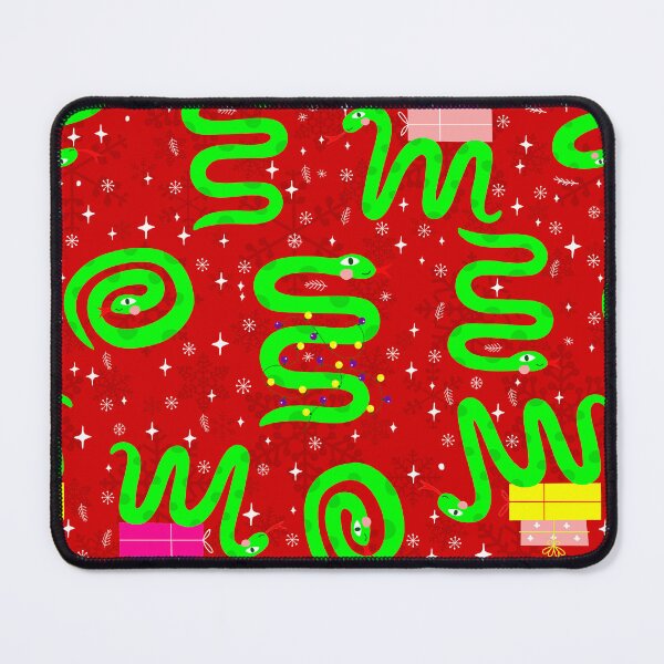 Item preview, christmas snakes xmas lights snowflakes red  designed and sold by Gossip Rag.