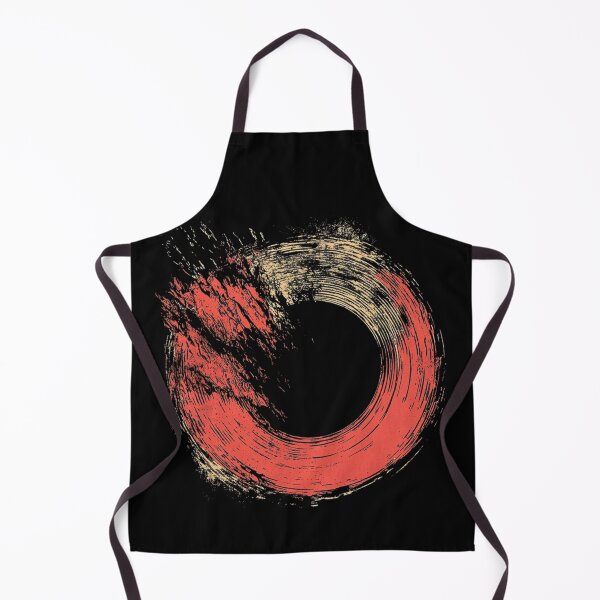 Item preview, Red Ring Revolution: A Grunge Art Circular Chaos designed and sold by MOONE FLOWER.