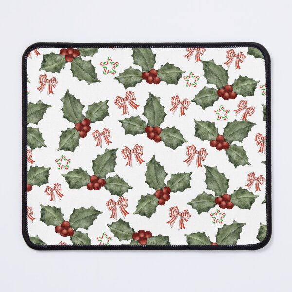 Item preview, Christmas candy cane coquette bow, candy star and cherry plant pattern designed and sold by shazdesign24.