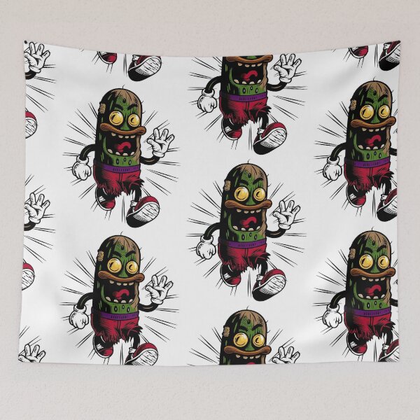 Item preview, Funny Quirky Pickle Character Illustration Monster - Urban Street Art designed and sold by luuuMerch.