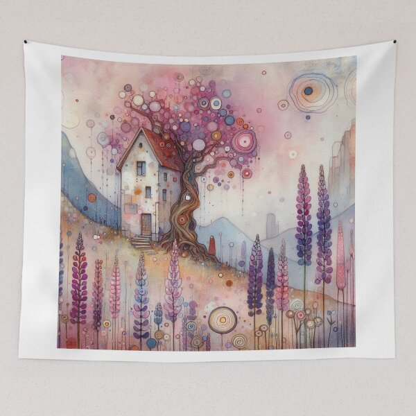 Item preview, Whimsical Cottage by Watercolor designed and sold by Beyondnote-Art.
