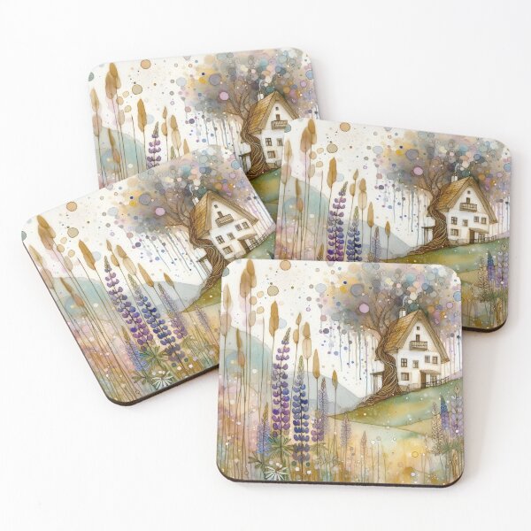 Item preview, Whimsical Cottage by Watercolor designed and sold by Beyondnote-Art.