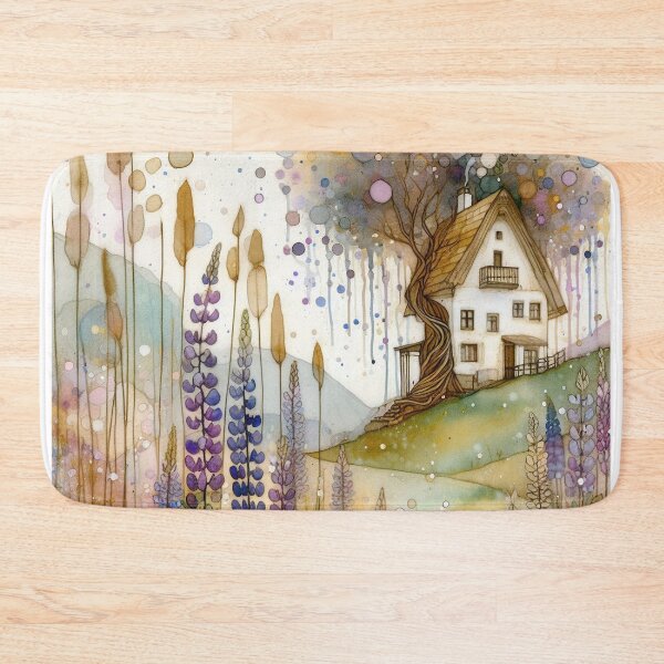 Item preview, Whimsical Cottage by Watercolor designed and sold by Beyondnote-Art.