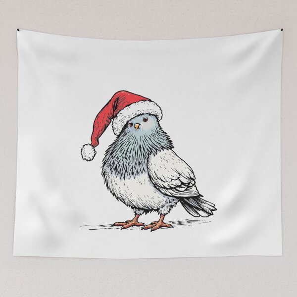 Item preview, Funny Cool Modern Pigeon Santa Claus Christmas designed and sold by SOUFIANE1991.