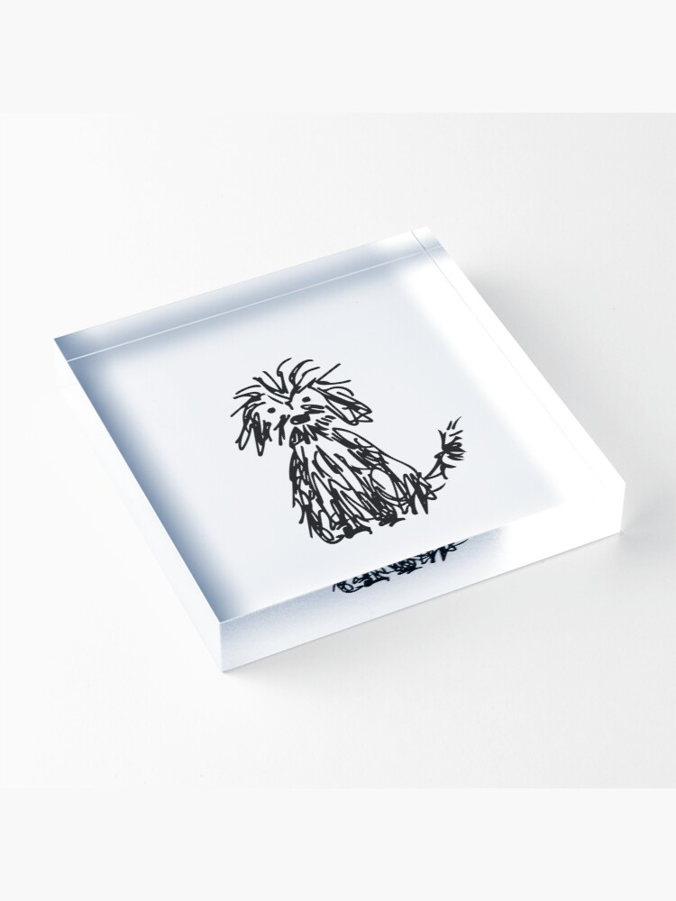 Imagen 3 de 5, Bloque acrílico con la obra Días de perros, diseñada y vendida por SaryandSaff.