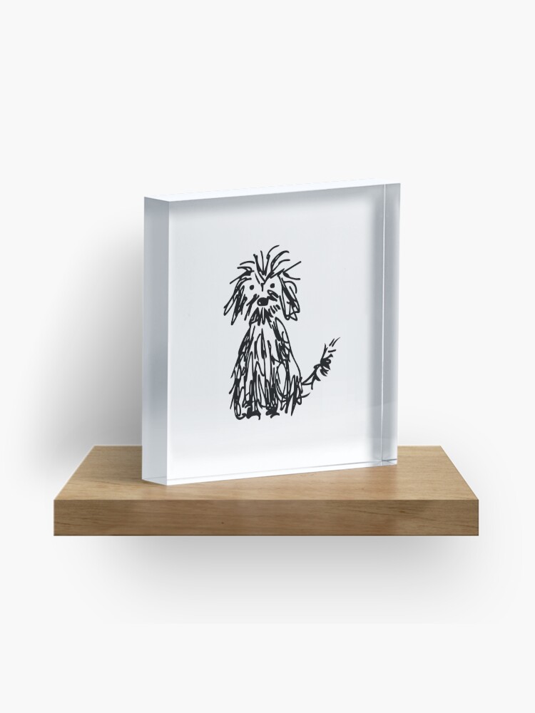 Imagen 1 de 5, Bloque acrílico con la obra Días de perros, diseñada y vendida por SaryandSaff.