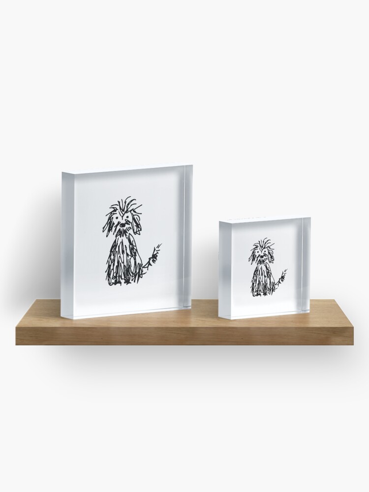 Imagen 4 de 5, Bloque acrílico con la obra Días de perros, diseñada y vendida por SaryandSaff.
