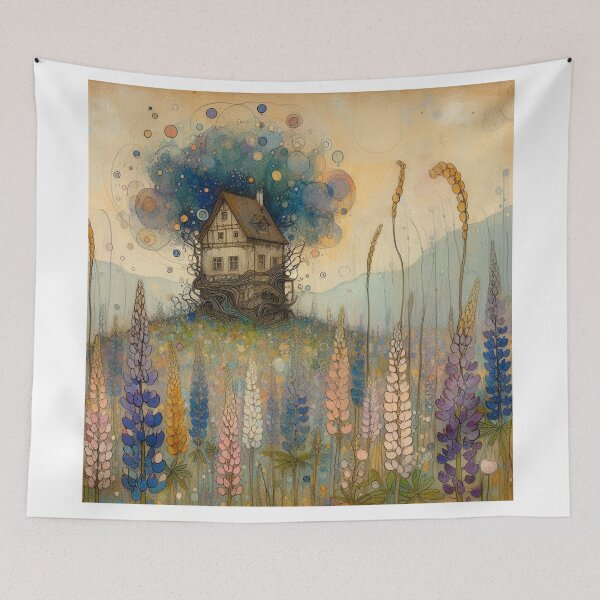 Item preview, Whimsical Cottage by Watercolor designed and sold by Beyondnote-Art.