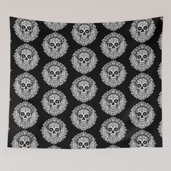 Item preview, Día De Los Muertos Skull designed and sold by UmbraDesigns.