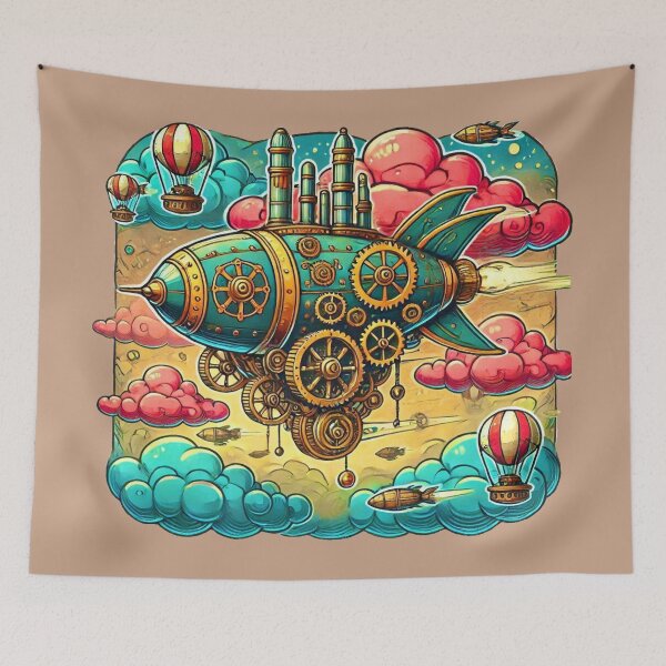 Item preview, Steampunk Airship designed and sold by Myra365Art.