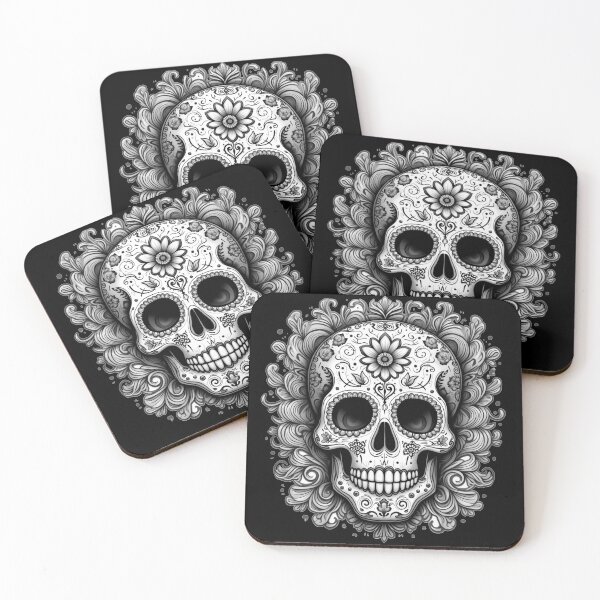 Item preview, Día De Los Muertos Skull designed and sold by UmbraDesigns.