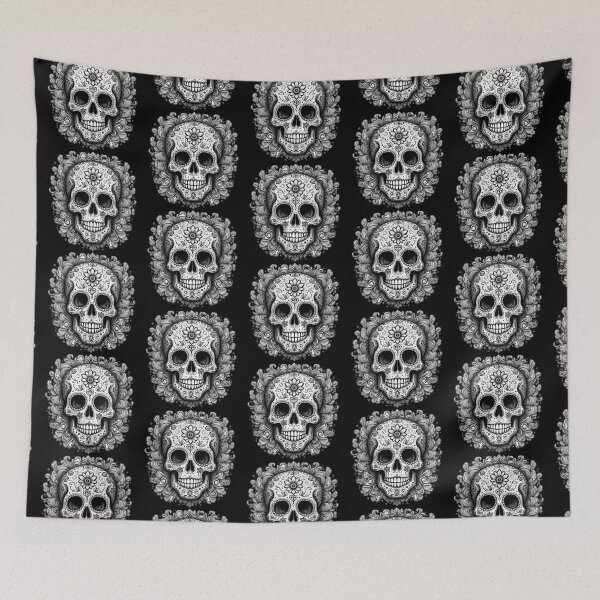 Item preview, Día De Los Muertos Skull designed and sold by UmbraDesigns.
