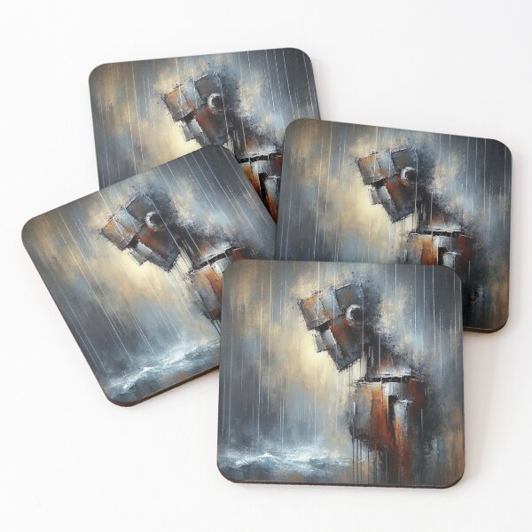 Item preview, Cubist Portrait in Metal designed and sold by PaintartPaint.