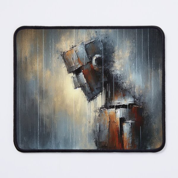 Item preview, Cubist Portrait in Metal designed and sold by PaintartPaint.