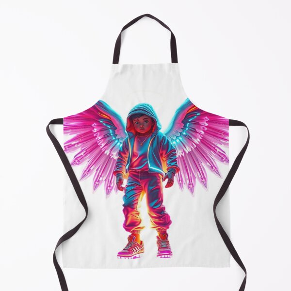 Aperçu de l'œuvre Ange néon en streetwear futuriste créée et vendue par subhamkapoor.