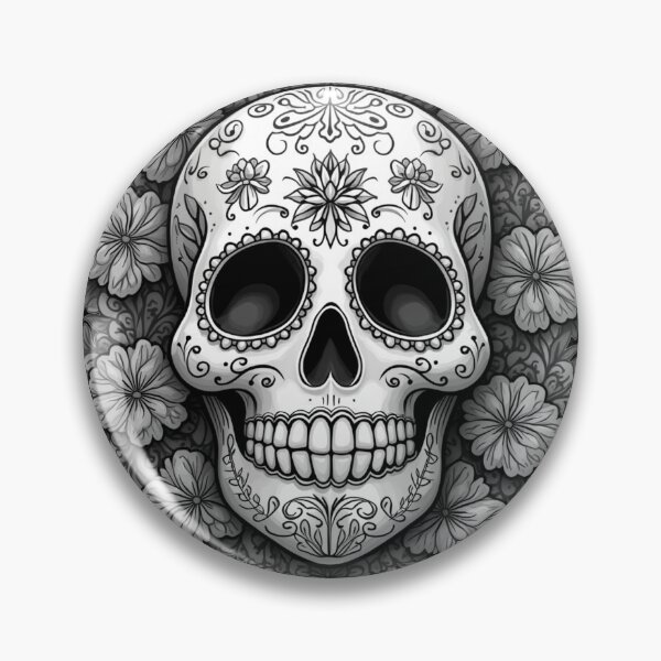 Artikelvorschau, Totenkopf zum Tag der Toten entworfen und verkauft von UmbraDesigns.