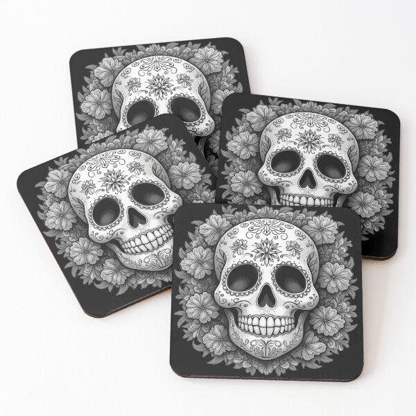 Item preview, Día De Los Muertos Skull designed and sold by UmbraDesigns.