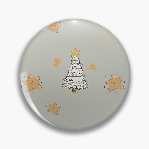 Item preview, Golden Christmas Stars and Silver tree  designed and sold by Krissys-Art.