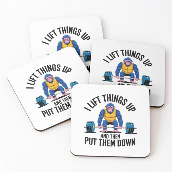 Item preview, Weight lifting, Ape, gym rat, monkey, funnyfits70, Humor, Funny, retro, vintage, funny quotes, animal humor, designed and sold by FunnyFits70.