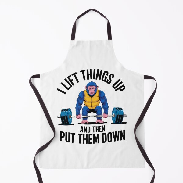 Item preview, Weight lifting, Ape, gym rat, monkey, funnyfits70, Humor, Funny, retro, vintage, funny quotes, animal humor, designed and sold by FunnyFits70.