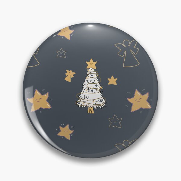 Item preview, Golden Christmas Stars and Silver tree  designed and sold by Krissys-Art.