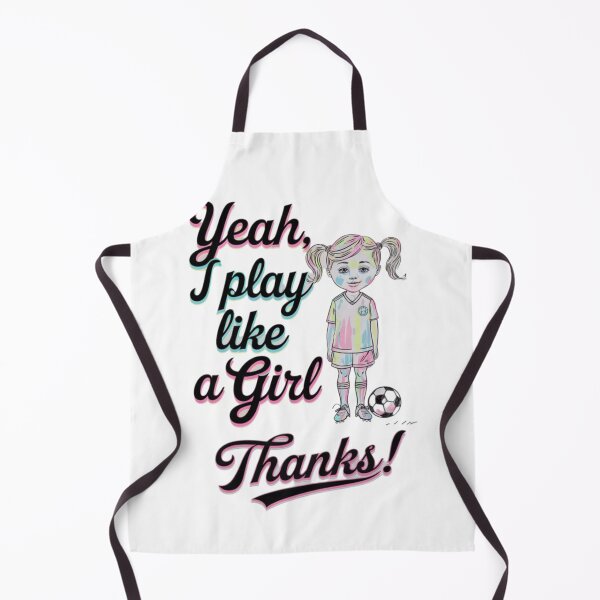 Item preview, Play like a girl, Soccer, football, funnyfits70, Humor, Funny, retro, vintage, funny quotes, animal humor, designed and sold by FunnyFits70.