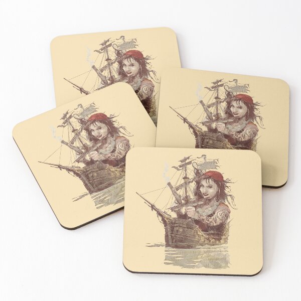 Item preview, Weird pirate bride in a mini sailing ship designed and sold by Claus Stephan.