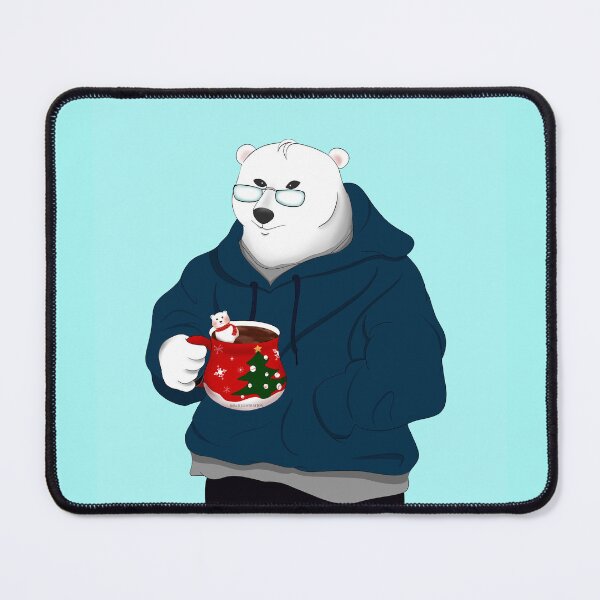 Item preview, Christmas cocoa Polar bear with hoodie designed and sold by Bella-Illust.