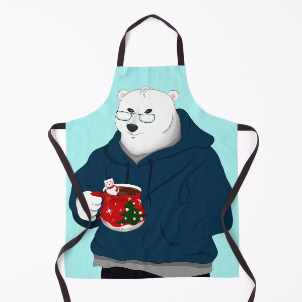 Item preview, Christmas cocoa Polar bear with hoodie designed and sold by Bella-Illust.