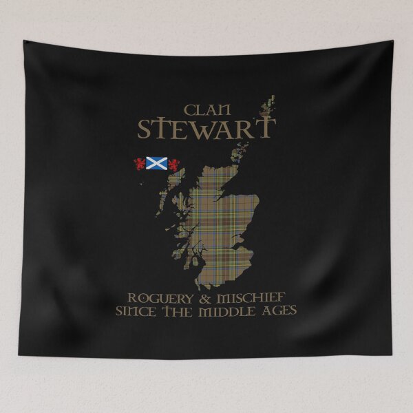 Item preview, Clan Stewart Camel tartan Scotland map Saltire flag and lion rampant scottish designed and sold by Clan1093.