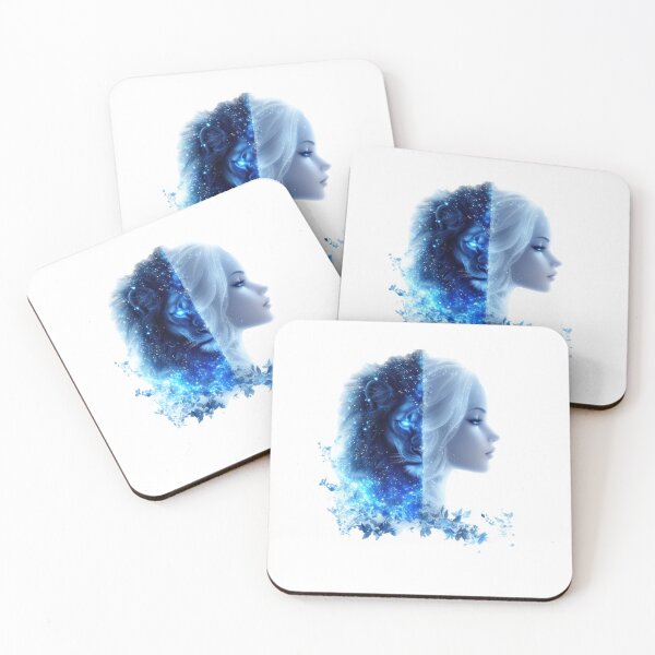 Item preview, Leo Zodiac Art in Ethereal Cosmic Style designed and sold by Rui Mythic Studio.