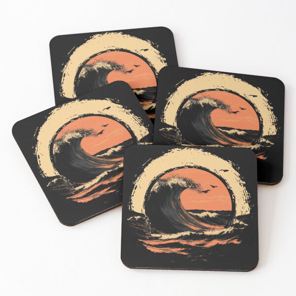 Item preview,  Oceanic Sunset: Serene Wave Sunset Surf designed and sold by MOONE FLOWER.