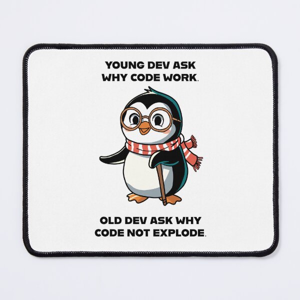 Item preview, Wise Penguin: Young vs Old Dev designed and sold by Code  Monkeys.