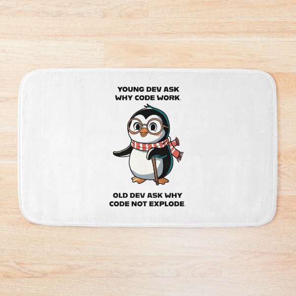 Item preview, Wise Penguin: Young vs Old Dev designed and sold by Code  Monkeys.